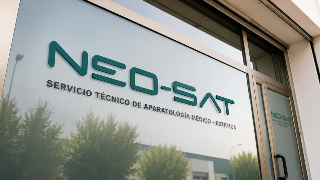 Fachada de las instalaciones de Neosat